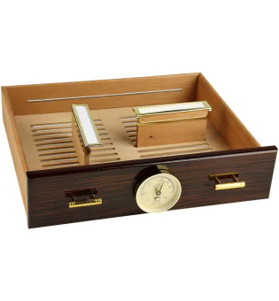 带湿度计孔的 Adorini Humidor Chianti Grande 保湿盒抽屉 图片 14