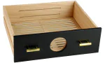 用于 adorini Humidor Chianti 中号黑色保湿盒的抽屉，带湿度计孔 图片 6
