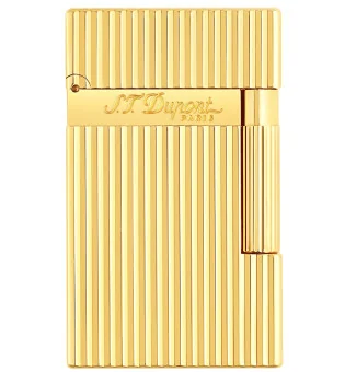 都彭(S.T.Dupont)莱尼2 16827打火机垂直棱纹黄金