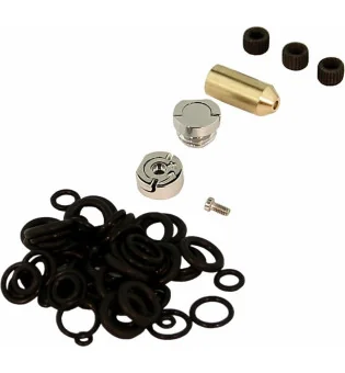 都彭打火机维修和备用配件套装 - 银色