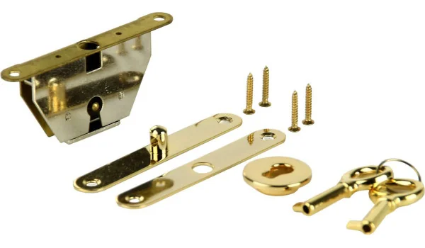 雪茄盒圆柱锁套装 - 金色