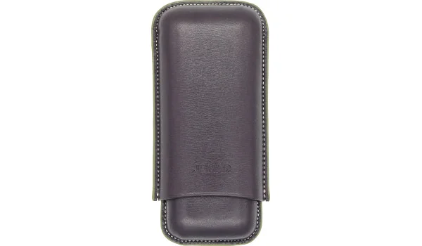 Jemar雪茄皮套盒可装两支雪茄 - 深紫色464/2