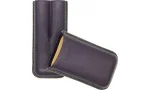 Jemar雪茄皮套盒可装两支雪茄 - 深紫色464/2