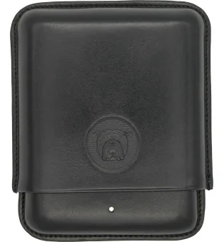 登喜路斗牛犬雪茄盒可放置4支罗伯图雪茄黑色