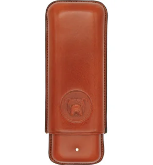 登喜路斗牛犬雪茄盒可放置两支科罗娜雪茄深棕色