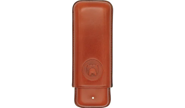 登喜路斗牛犬雪茄盒可放置两支科罗娜雪茄深棕色