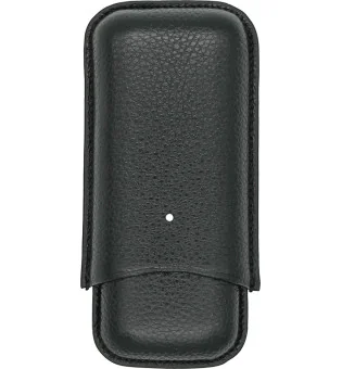 登喜路白色斑点雪茄盒可放置2支罗伯图雪茄黑色

