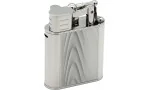 登喜路独特涡轮摩尔纹理打火机 - 银色
