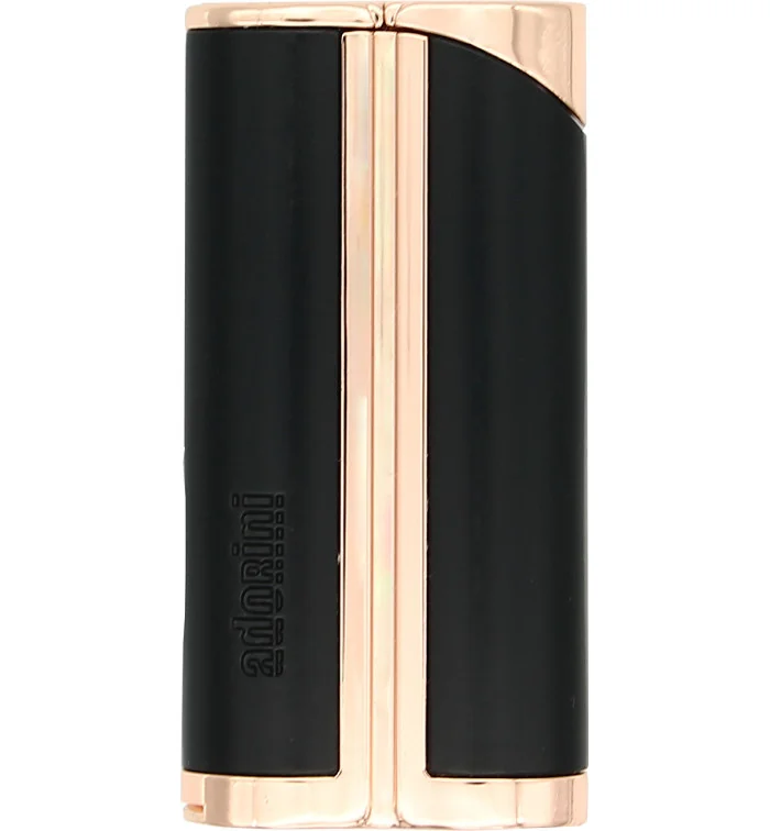 adorini单头喷气式曲线打火机黑色/玫瑰金含雪茄打火机 图片 4