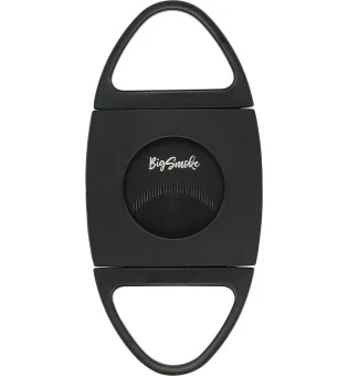 BigSmoke带黑色锯齿刃的雪茄剪 - 黑色