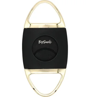 BigSmoke带黑色锯齿刃的雪茄剪 - 黑色/金色
