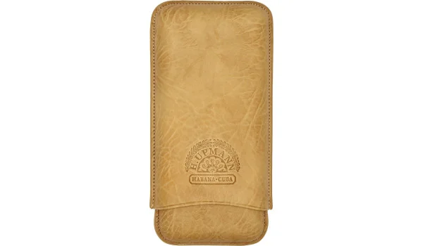 H.Upmann Cigar Case 棕色,适用于3支雪茄