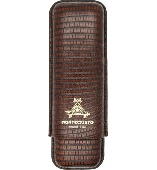 Montecristo 雪茄盒 皮革 棕色 2支装