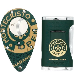 Xikar Montecristo Open 雪茄剪和打火机套装