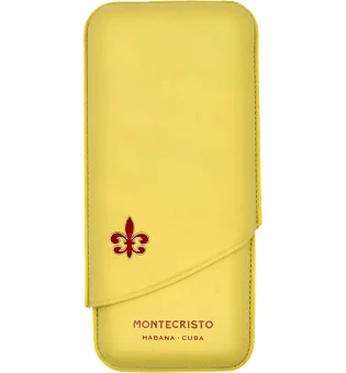 Montecristo 雪茄盒 黄色,适用于 3 支雪茄