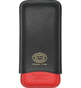 Partagas Series 皮革盒,黑红配色,带金色标志
