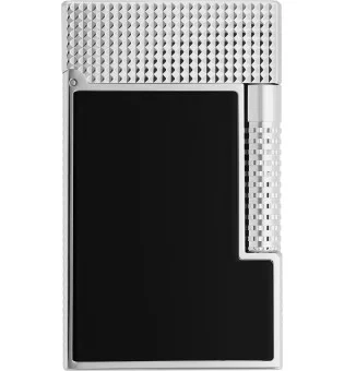 S.T. Dupont Le Grand 系列打火机黑漆钯金钻石纹 C23780CL