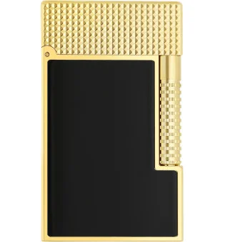 S.T. Dupont Le Grand 系列打火机黑漆金黄色钻石纹 C23790CL