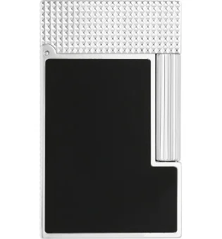 S.T. Dupont Ligne 2 打火机 钯金与哑光黑 C16602N